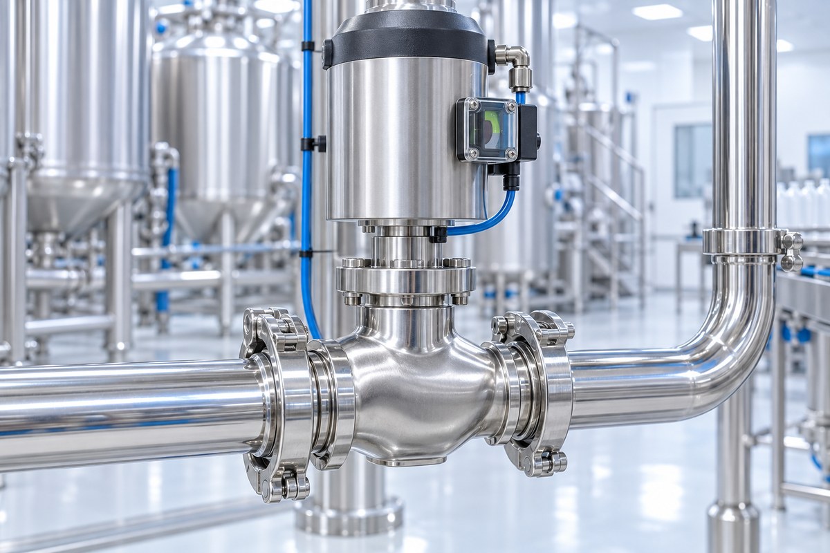 Valvola sanitaria inox